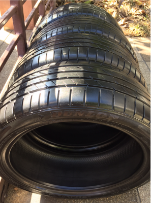 ยาง Dunlop 215 45 18 ปี14 ดอกเต็ม ใช้ยาว ราคาไม่แพง