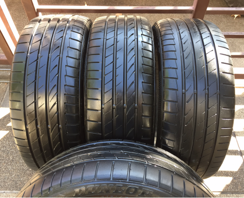 ยาง Dunlop 215 45 18 ปี14 ดอกเต็ม ใช้ยาว ราคาไม่แพง