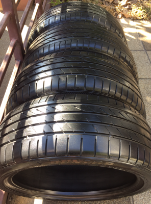 ยาง Dunlop 215 45 18 ปี14 ดอกเต็ม ใช้ยาว ราคาไม่แพง