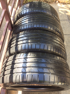 ยาง Dunlop 215 45 18 ปี14 ดอกเต็ม ใช้ยาว ราคาไม่แพง