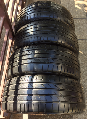 ยาง Dunlop 215 45 18 ปี14 ดอกเต็ม ใช้ยาว ราคาไม่แพง