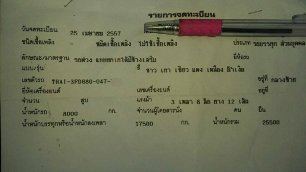ขายรถพ่วง 22 ล้อ แม่-ลูก กระบะเนียมดั้ม แม่ยาว.6.20/ลูกยาว6.8 0/กว้าง2.50/สูง1.70ม. อู่ .ไทยเทมนเลอร์  ISUZU 360 ปี.57 ราคา  2580000 สนใจรีบจองด่วนครับ