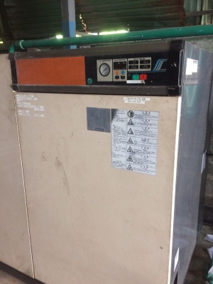 ขายปั๊มลม Hitachi Hi-screw 2000 75 hp พร้อมถัง