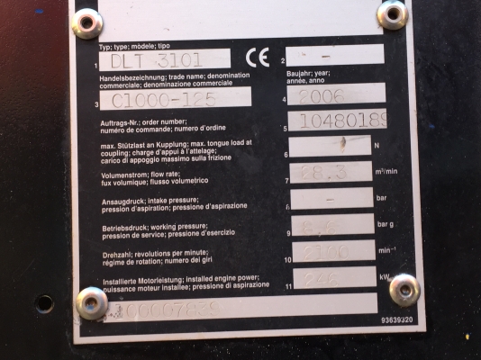 ขายปั๊มลมนำเข้าอังกฤษ ของCOMPAIR 1000-125S สกรู