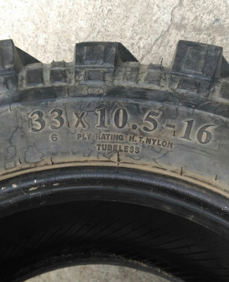 ขายยางลุยๆ 33x10.5 R 16