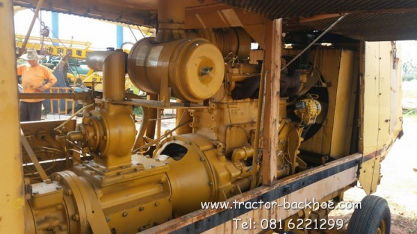 ขาย เครื่องปั๊มลม ขนาดใหญ่ มีล้อพ่วงลาก เทรเลอร์ komatsu EC105Vs-1 มือสอง เก่านอก พร้อมใช้งาน