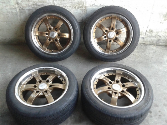 ขอบ17นิ้ว6รู พร้อมยาง ชุดนี้ ราคา 7600 บาท