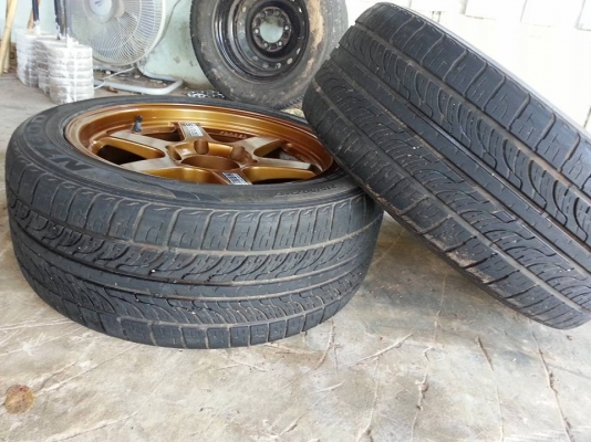 ราคา 3800 บาท 17&times;8 1คู่ รัดยาง 215/50 กันทรลักษ์ ศรีสะเกษ โทร.0816004753 ครับ...