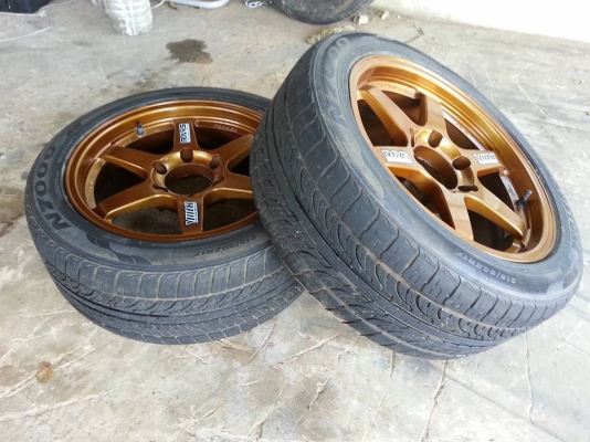 ราคา 3800 บาท 17&times;8 1คู่ รัดยาง 215/50 กันทรลักษ์ ศรีสะเกษ โทร.0816004753 ครับ...