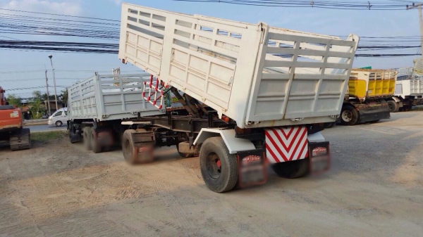 ขายรถพ่วง ISUZU เครื่อง 270 แรง ปี 47 euro2 แม่ลูกดัมพ์เหล็ก ลูก 2 เพลา ทะเบียนพร้อม