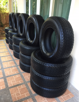 ยาง Bridgestone 245 70 16 ปี16 ดอกเต็ม เนื้อนิ่มๆ ไม่มีปะ ราคาไม่แพง มีมา5ชุดครับ ยาง Bridgestone 245 70 16 ปี16 ดอกเต็ม เนื้อนิ่มๆ ไม่มีปะ ราคาไม่แพง มีมา5ชุดครับ