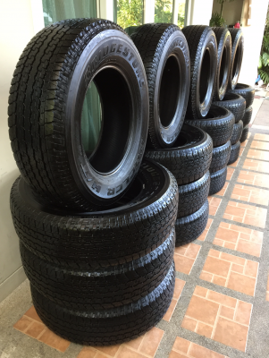 ยาง Bridgestone 245 70 16 ปี16 ดอกเต็ม เนื้อนิ่มๆ ไม่มีปะ ราคาไม่แพง มีมา5ชุดครับ