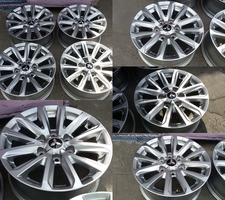 แม็ก New Triton-Pajero ขอบ 17 สภาพเดิมๆถอดป้ายแดง ไม่คดไม่ดุ้ง ไม่มีเก็บสี มีรอยจากการใช้งานบ้าง ราคา 4 วง 6,500 บาท