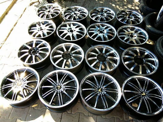 ขายเหมาแม็ก 4รู100 ขอบ17 ปัดเงาทำสีมาใหม่ด้วยเครื่องCNCงานสวย ไม่แตกไม่ร้าว จำนวน 4 ชุด 15900