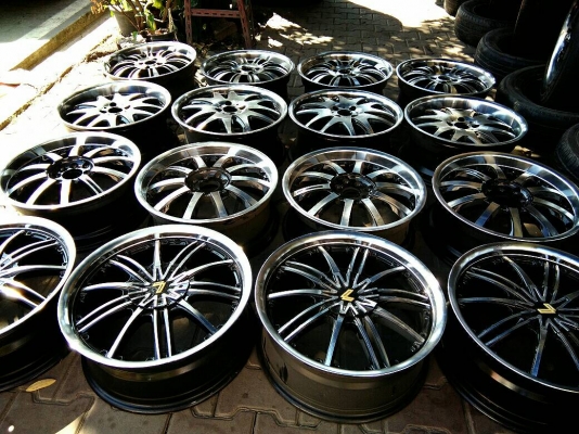 ขายเหมาแม็ก 4รู100 ขอบ17 ปัดเงาทำสีมาใหม่ด้วยเครื่องCNCงานสวย ไม่แตกไม่ร้าว จำนวน 4 ชุด 15900