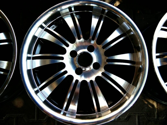 ขายเหมาแม็ก 4รู100 ขอบ17 ปัดเงาทำสีมาใหม่ด้วยเครื่องCNCงานสวย ไม่แตกไม่ร้าว จำนวน 4 ชุด 15900