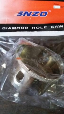 โฮลซอกากเพชรเจาะกระเบื้อง ขนาด 65 มิล สำหรับเดินท่อน้ำทิ้ง ตะแกรงรังผึ้งขนาด 2 นิ้ว ส่งฟรี Kerry Express