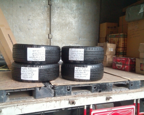 ยาง17 บริดสโตน215-55-17 ลงพื้นปี14 (4เส้น2,500) ดอกหนา 7 มิล