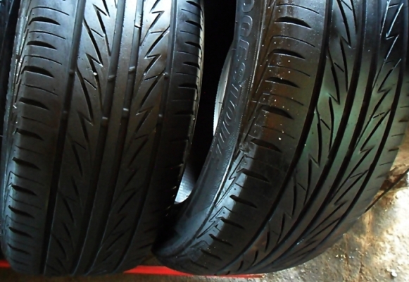 ยาง17 บริดสโตน215-55-17 ลงพื้นปี14 (4เส้น2,500) ดอกหนา 7 มิล