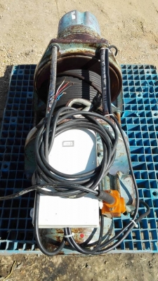 ** SOLD ** กว้านสลิง 3000 kg มอเตอร์ TECO 7.5 HP 380V พร้อมใช้งาน