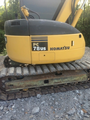 รถแม็คโคยี่ห้อ KOMATSU รุ่น PC78 US -6NO SERIAL NO. 11604 รถแม็คโคยี่ห้อ KOMATSU รุ่น PC78 US -6NO SERIAL NO. 11604