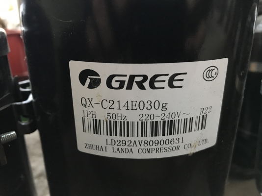 ขายคอมเพรสเซอร์แอร์ Gree ขนาด 12000btu ของใหม่ไม่เคยใช้งาน มีหลายตัวครับ ขายคอมเพรสเซอร์แอร์ Gree ขนาด 12000btu ของใหม่ไม่เคยใช้งาน มีหลายตัวครับ