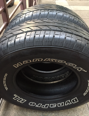 ยางคู่ Hankook 265 70 16 ปี13 ดอกเยอะ ไม่มีปะ ราคาไม่แพง ยางคู่ Hankook 265 70 16 ปี13 ดอกเยอะ ไม่มีปะ ราคาไม่แพง