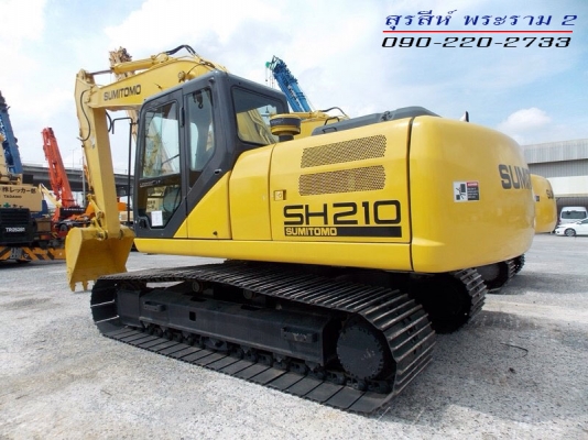 ขายรถแบคโฮ SUMITOMO SH 210 รุ่น 5 รถเก่านอก นำเข้าจากประเทศญี่ปุ่น