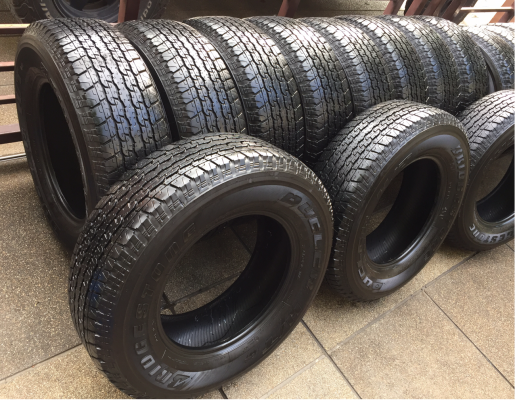 (ขอบคุณลูกค้าทุกท่านครับ) ยาง Bridgestone 245 70 16 ปี16 ดอกเต็ม เนื้อนิ่มๆ ไม่มีปะ ราคาไม่แพง