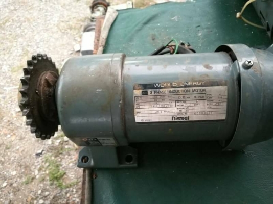 ขาย1500บ.ส่งฟรี 083-2000058 ID: line832923 มอเตอร์เกียร์ทดยี่ห้อ Nissei จากญี่ปุ่นขนาด200W. ทดแล้วหมุนที่ 28 รอบ/นาที มีกำลังขับเยอะมากๆ ใช้ไฟบ้าน220V.ได้ พร้อมต่อใช้งานให้ ขาย1500บ.ส่งฟรี 083-2000058 ID: line832923 มอเตอร์เกียร์ทดยี่ห้อ Nissei จากญี่ปุ่นขนาด200W. ทดแล้วหมุนที่ 28 รอบ/นาที มีกำลังขับเยอะมากๆ ใช้ไฟบ้าน220V.ได้ พร้อมต่อใช้งานให้