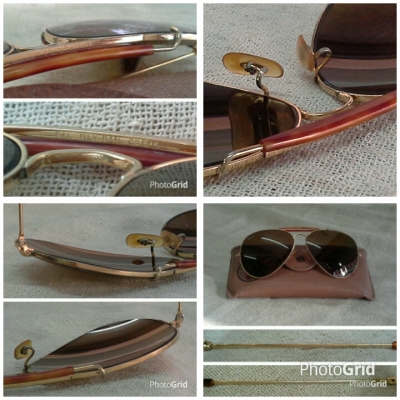 แว่นตาประวัติศาสตร์นายพลแมคอาร์เธอร์ Vintage B &amp; L RAY-BAN USA ตัวแท้! รุ่นหายาก! บิ๊กไซซ์!