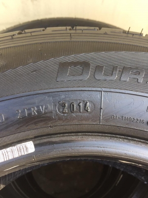 ขายยาง GOODYEAR DURASPORT 205-70-15 ปี14 ดอกหนาจัด ไม่มีปะ ไม่มีตำหนิ ชุดละ 4,500 บาท