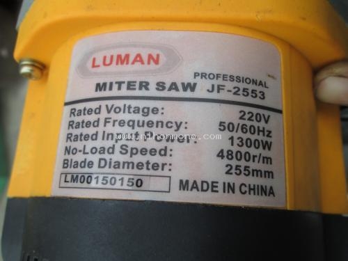 ขาย เครื่องตัดเหล็ก(ของใหม่) LUMAN JF-2553 รหัสสินค้า : 80904441 www.nihonmono.com ขาย เครื่องตัดเหล็ก(ของใหม่) LUMAN JF-2553 รหัสสินค้า : 80904441 www.nihonmono.com