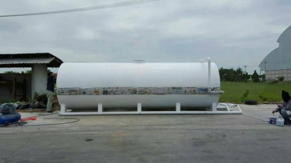 ขายถังน้ำมันใหม่ขนาด 20000 ลิตร ผลิตเอง เหล็กหนา ุ6 มม.