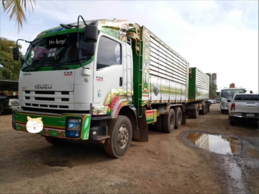 ขาย 2655,000 ISUZU 360 ปี 55 วิ่ง 4xx,xxx แม่ดั้ม -ลูกดั้ม 3 คาน (อู่พงษไพรบูลย์ ) เครื่อง 360 แรง ห