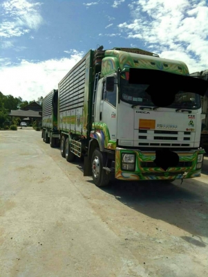 ขาย 2655,000 ISUZU 360 ปี 55 วิ่ง 4xx,xxx แม่ดั้ม -ลูกดั้ม 3 คาน (อู่พงษไพรบูลย์ ) เครื่อง 360 แรง ห