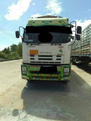 ขาย 2655,000 ISUZU 360 ปี 55 วิ่ง 4xx,xxx แม่ดั้ม -ลูกดั้ม 3 คาน (อู่พงษไพรบูลย์ ) เครื่อง 360 แรง ห
