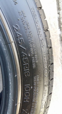 ขายยาง2เส้น nankang as-1 245/45r18
