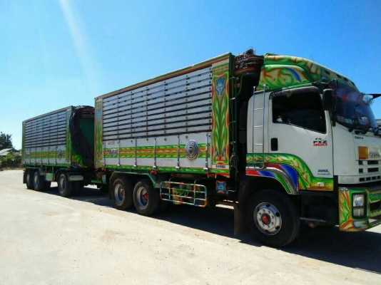 ขายรถพ่วง 22 ล้อ แม่-ลูก กระบะเนียมคอกเกษตรดั้ม อู่.พงษ์ไพบูรณ์ ISUZU 360 ปี.55 ปรายปี รถสวย ราคาคุย