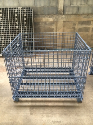 ตระกร้าเหล็กอเนกประสงค์ สามารถพับได้