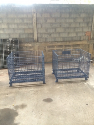 ตระกร้าเหล็กอเนกประสงค์ สามารถพับได้