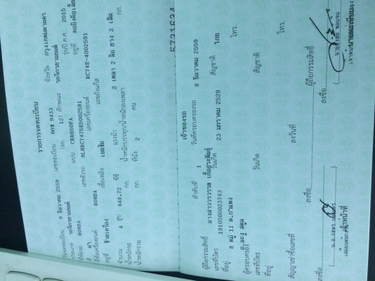 ขายมอไซค์บิ๊กไบค์ HONDA CBR 650 2015 สีดำ