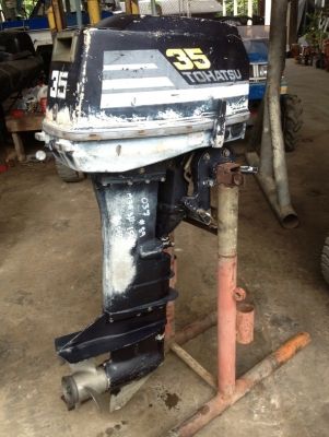 เครื่องเรือ 35 แรง โตมัสสุ สตาร์ทติดง่ายเก่าญี่ปุ่น ราคา 25000