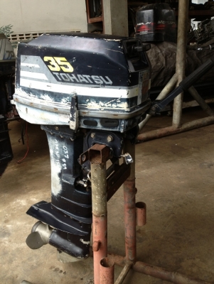 เครื่องเรือ 35 แรง โตมัสสุ สตาร์ทติดง่ายเก่าญี่ปุ่น ราคา 25000