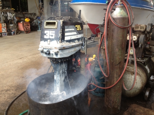 เครื่องเรือ 35 แรง โตมัสสุ สตาร์ทติดง่ายเก่าญี่ปุ่น ราคา 25000