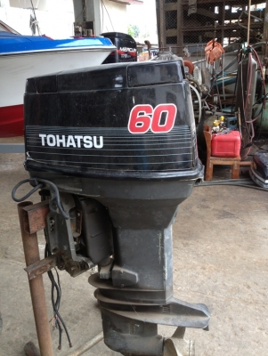 เครื่องเรือ โตมัสสุ 60 แรง ราคา 35000