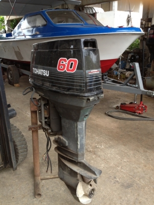 เครื่องเรือ โตมัสสุ 60 แรง ราคา 35000