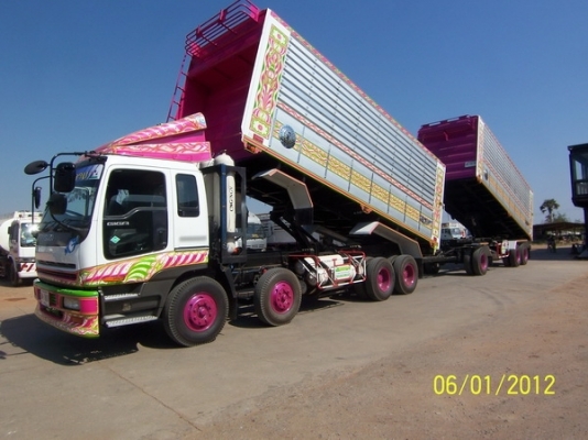 ขาย 12 ล้อ ISUZU GIGA แม่ลูกพ่วงดั้ม เครื่อง K13 รถสวยทำใหม่ต่อใหม่ทั้งคันกระบะมิเนียมพร้อมทะเบียนสวยๆเลยครับ