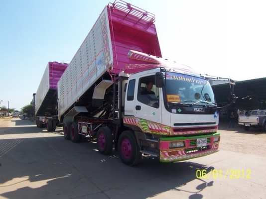 ขาย 12 ล้อ ISUZU GIGA แม่ลูกพ่วงดั้ม เครื่อง K13 รถสวยทำใหม่ต่อใหม่ทั้งคันกระบะมิเนียมพร้อมทะเบียนสวยๆเลยครับ