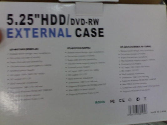 ขายกล่องใส่อุปกรณ์ต่อนอก 5.25 นิ้ว HDD/DVD External ขายกล่องใส่อุปกรณ์ต่อนอก 5.25 นิ้ว HDD/DVD External